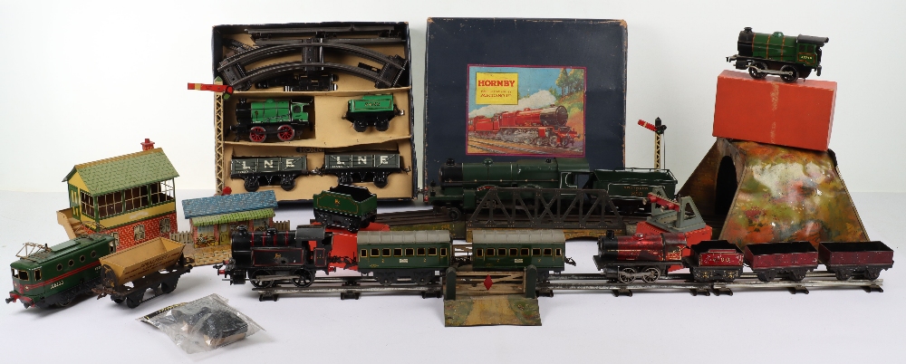 A Quantity of Hornby 0 Gauge Locomotives, Accessories