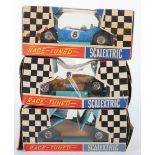 Three Boxed Scalextric Vintage Racing Cars