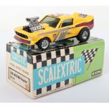 Boxed Spanish Scalextric Vintage Ford Mustang “Dragster” Slot Car