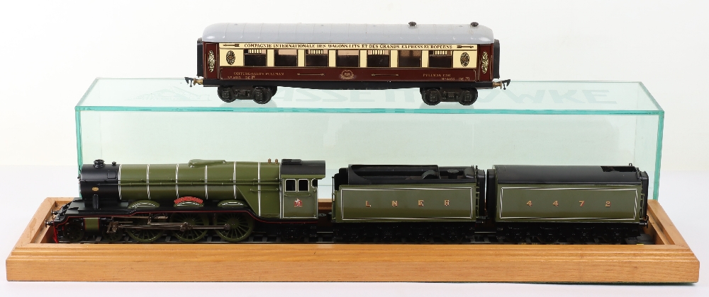 Basset Lowke Special Limited Edition 0 Gauge 3 Rail Electric LNER Flying Scotsman Locomotive and Two - Bild 3 aus 5