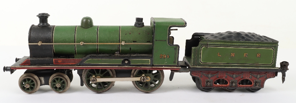 Marklin 0 Gauge LNER Clockwork Locomotive and Tender - Bild 2 aus 5