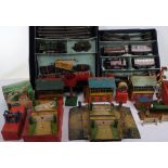 Hornby 0 gauge train sets and track side Buildings and accessories