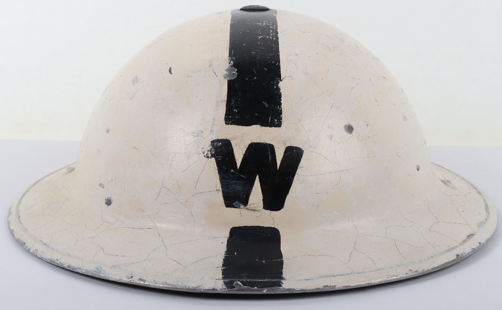 WW2 British Home Front Senior Wardens Steel Helmet