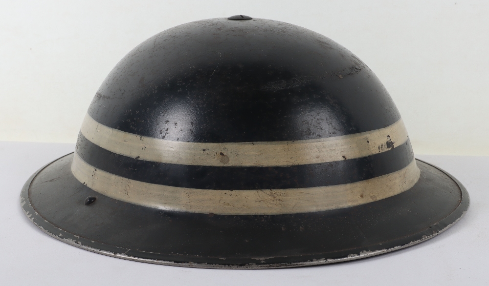 WW2 British Police Senior Sergeants Steel Helmet - Image 5 of 8