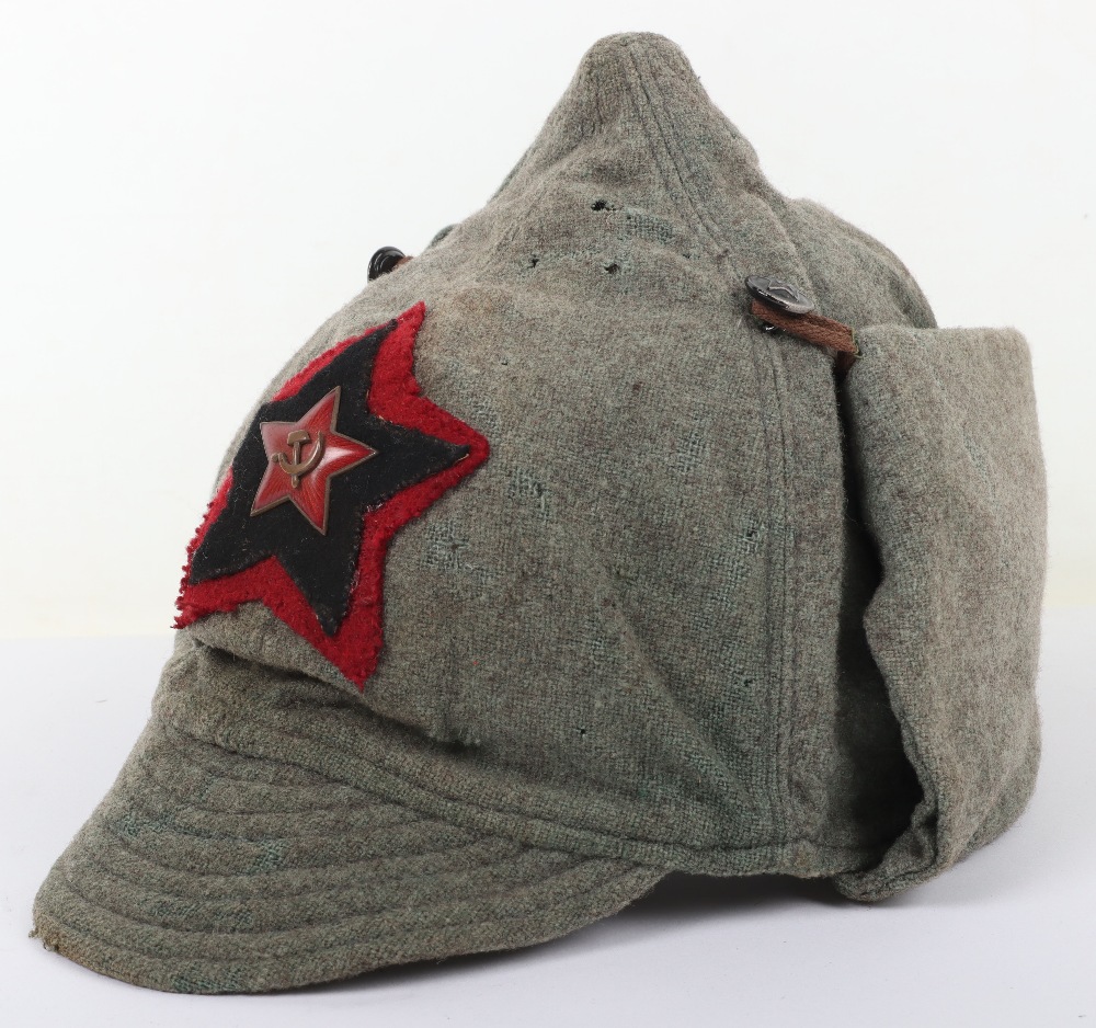 Soviet Russian Budenovka Headdress - Image 2 of 8