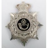 Victorian 1st Volunteer Battalion Durham Light Infantry Officers Helmet Plate