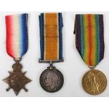 Great War 1914 Star Medal Trio for service with the East Yorkshire Regiment who ended his Service as