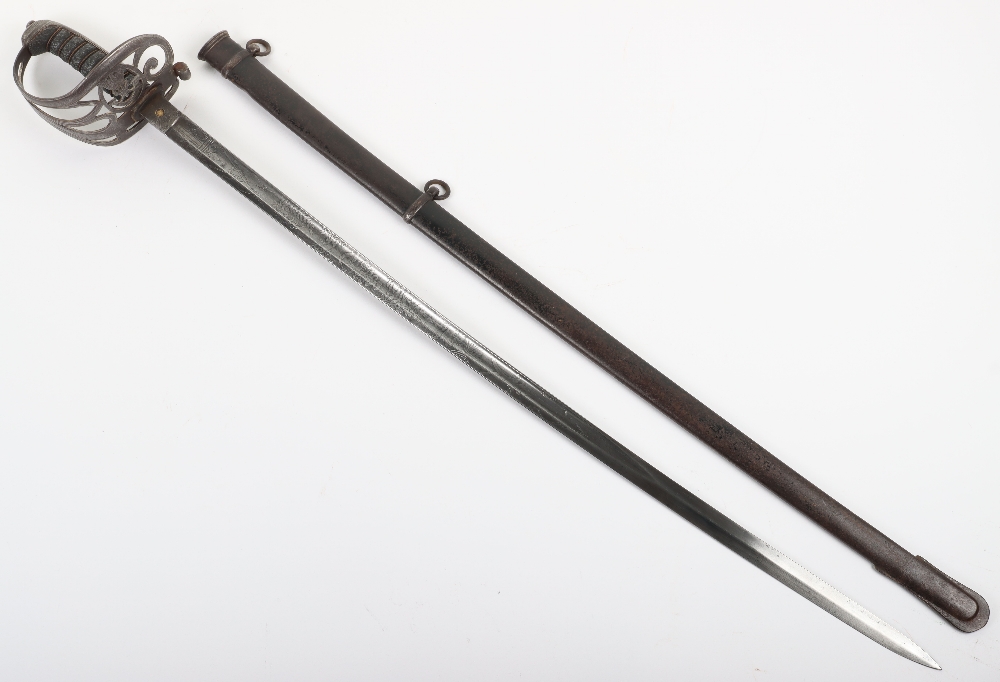 British 1827 Pattern Rifle Officers Sword of the 28th Cheshire Rifle Volunteers - Image 16 of 17