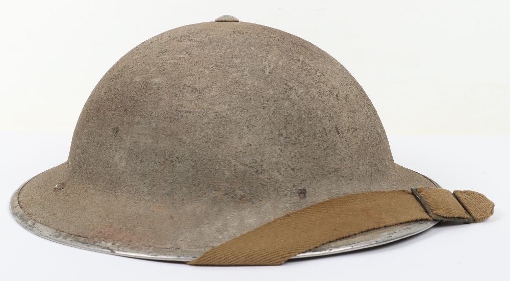 WW2 Royal Air Force Regiment Steel Combat Helmet - Image 2 of 8