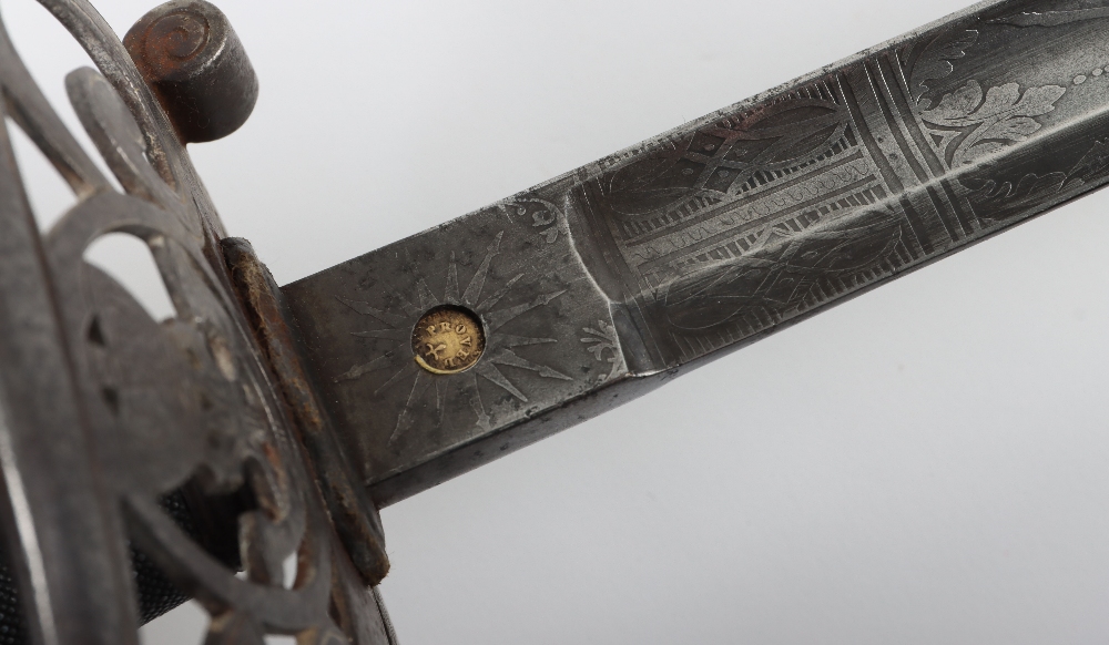 British 1827 Pattern Rifle Officers Sword of the 28th Cheshire Rifle Volunteers - Image 6 of 17