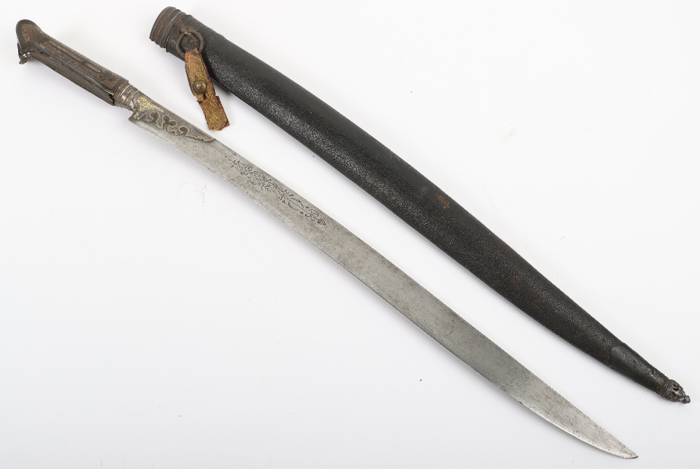 * Caucasian Short Sword Yataghan Dated 1801 - Image 16 of 18