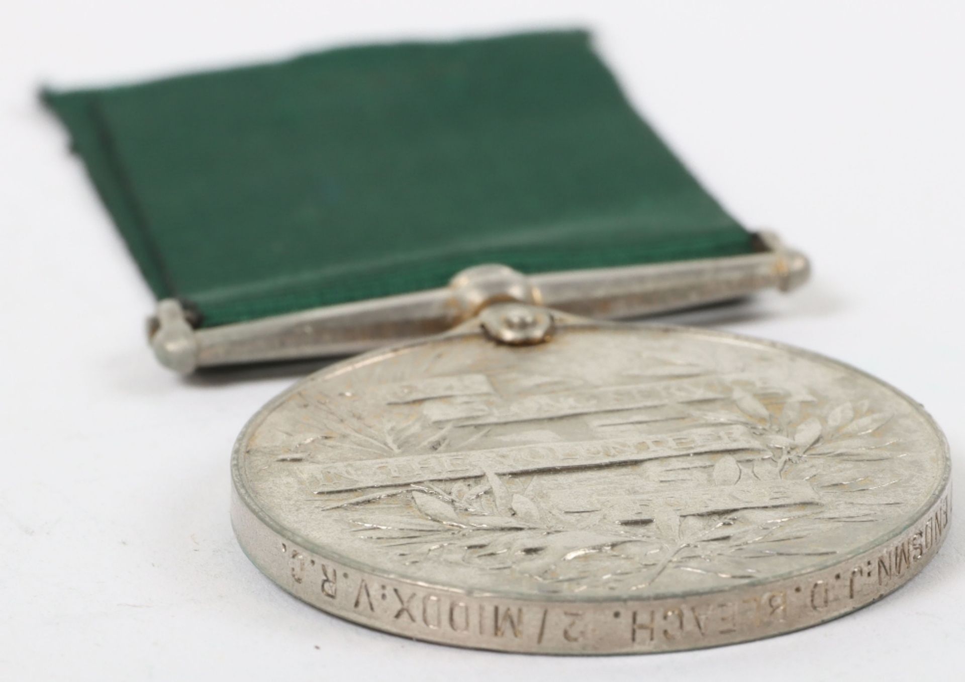 Edward VII Volunteer Force Long Service Medal 2nd Middlesex Volunteer Rifle Corps, - Bild 3 aus 4
