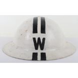 WW2 British Home Front Senior Wardens Steel Helmet