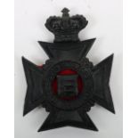 Victorian South Middlesex Rifle Volunteers Other Ranks Helmet Plate