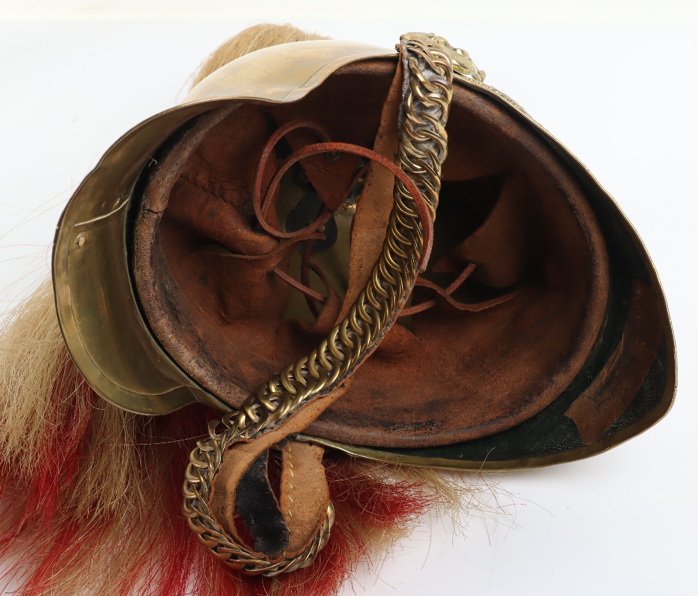 British 1871 Pattern Troopers Dress Helmet 5th Dragoon Guards - Image 8 of 9