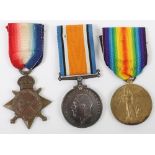 WW1 Medal Trio Middlesex Regiment Later Tank Corps Officer
