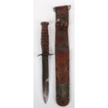 WW2 American Paratroopers M3 Combat Knife in M6 Scabbard