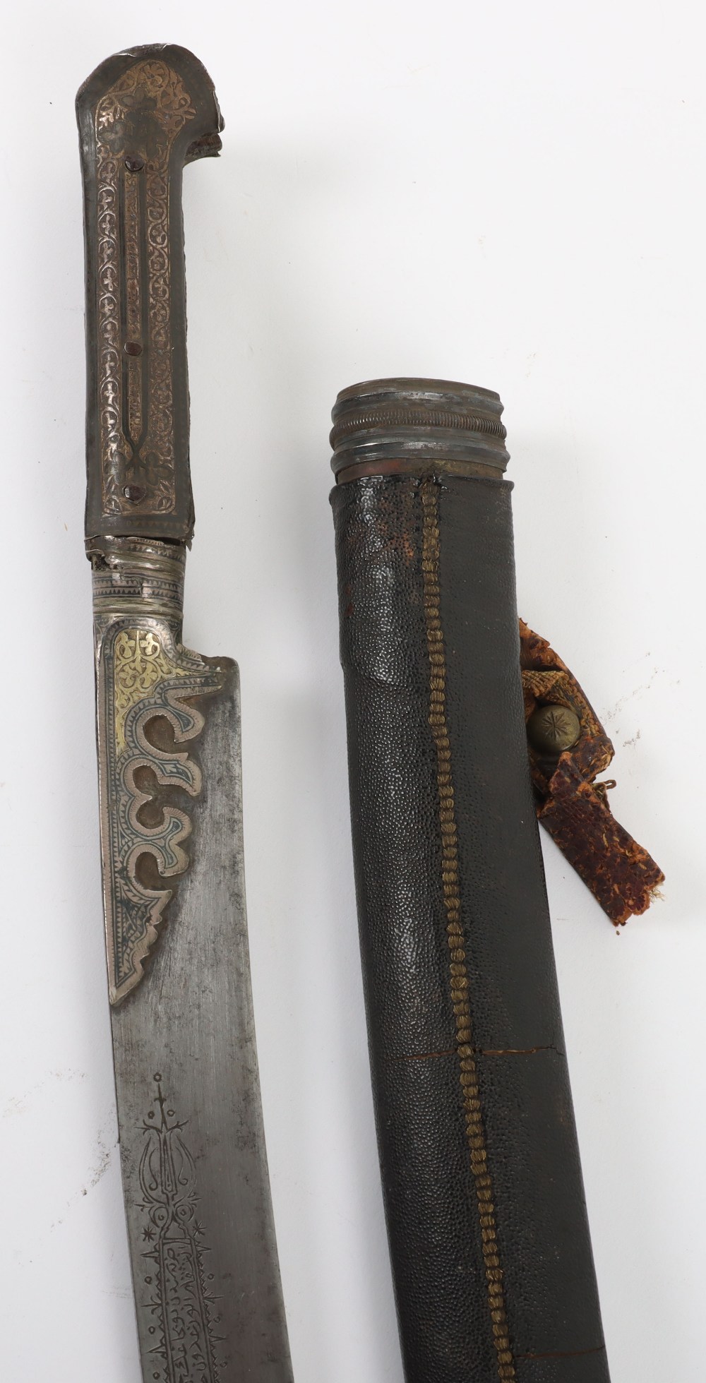 * Caucasian Short Sword Yataghan Dated 1801 - Image 18 of 18