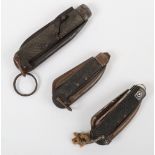 3x British Military Clasp Knives