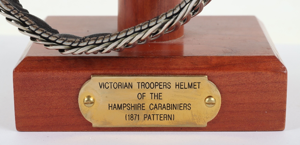 Hampshire Yeomanry Carabineers 1871 Pattern Helmet - Image 3 of 8