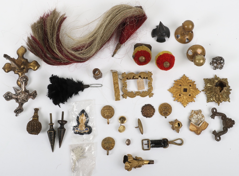 Quantity of British Military Headdress Parts - Image 2 of 4