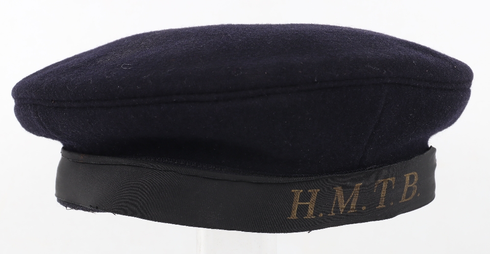 WW2 Royal Navy Torpedo Boat Sailors Cap - Image 6 of 7