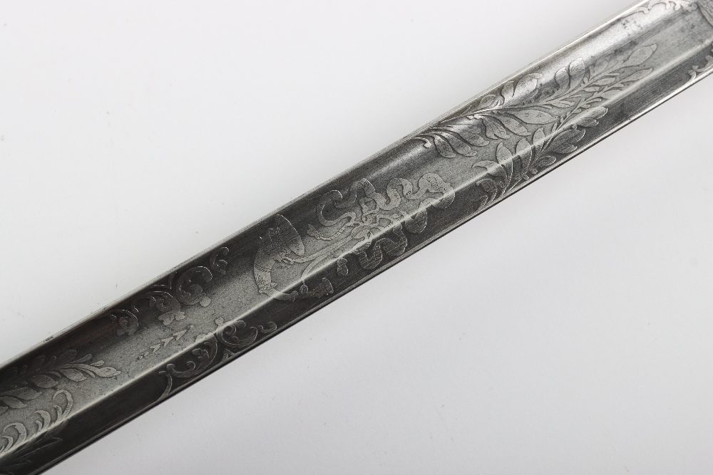 British 1827 Pattern Rifle Officers Sword of the 28th Cheshire Rifle Volunteers - Image 7 of 17