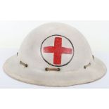 WW2 British Civil Defence Hospital Workers / Red Cross Helmet