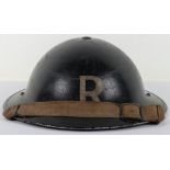 WW2 British Home Front Rescue Party Steel Helmet