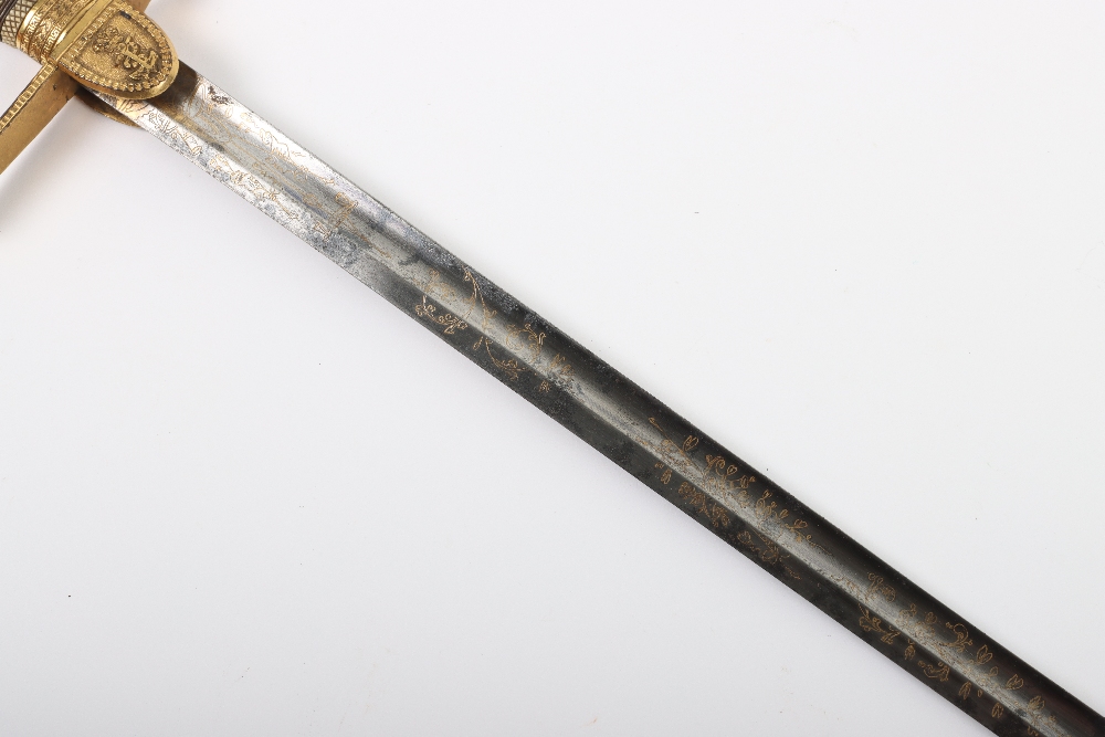 ^ Naval Officers Dress Sword c.1820 - Image 10 of 19