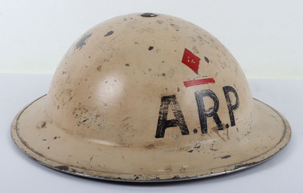 Senior Rank Air Raid Precautions (A.R.P) Officers Steel Helmet - Image 3 of 7