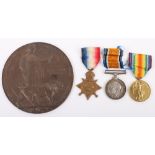 October 1914 Battle of La Bassee 1914 Star Casualty Medal Group 1st Battalion Bedfordshire Regiment
