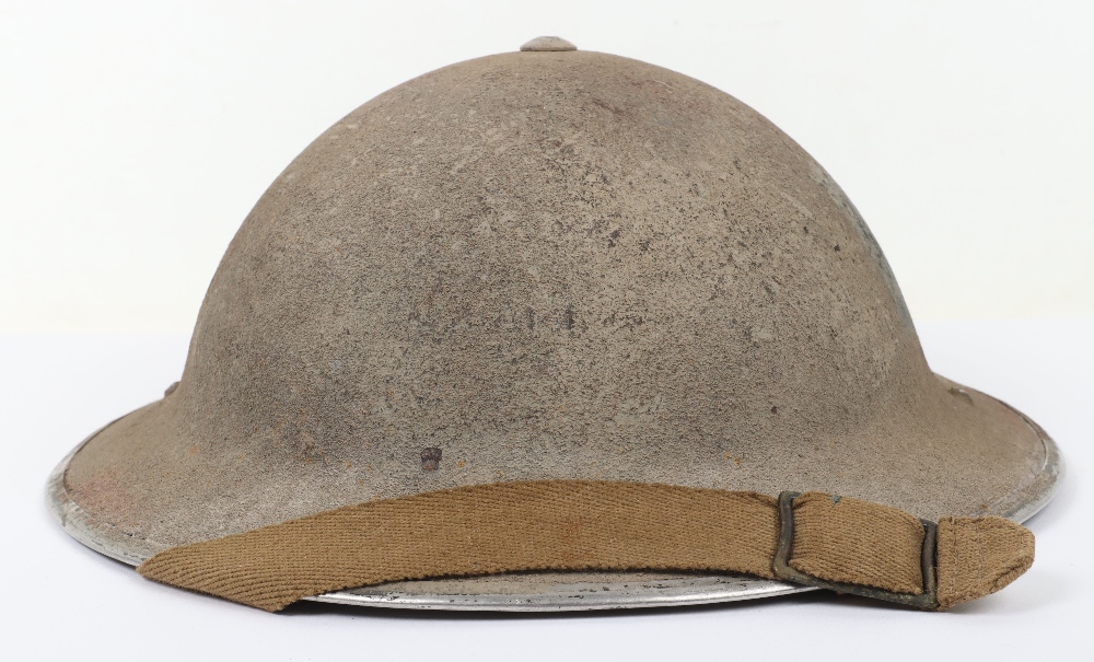 WW2 Royal Air Force Regiment Steel Combat Helmet - Image 8 of 8