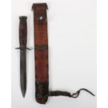 WW2 American Paratroopers M3 Combat Knife in M6 Scabbard