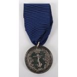 Scarce Royal Navy Long Service and Good Conduct Medal with the Anchor Obverse HMS Edinburgh