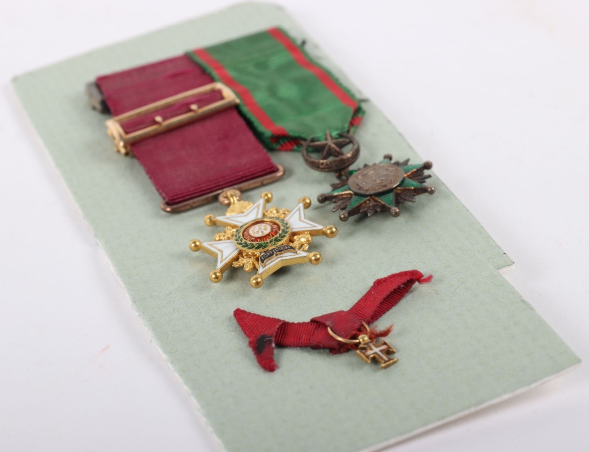 Interesting Pair of Un-Attributed Miniature Medals - Bild 4 aus 4