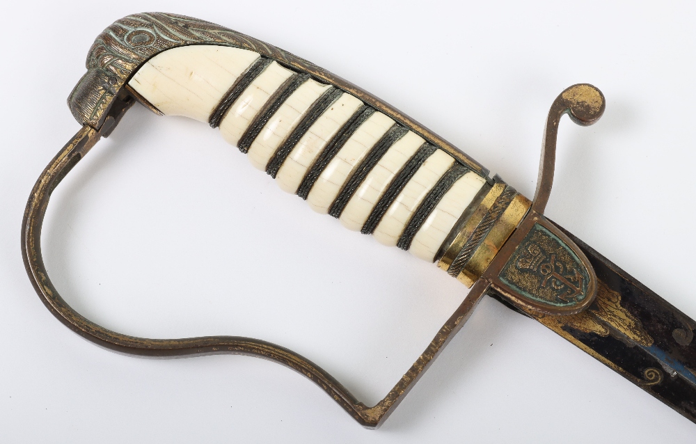 ^ Naval Officers Dress Sword c.1820 - Image 7 of 18