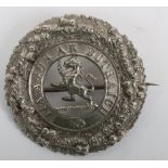 5th (Perthshire Highland) Volunteer Battalion Black Watch Plaid Brooch Post 1887