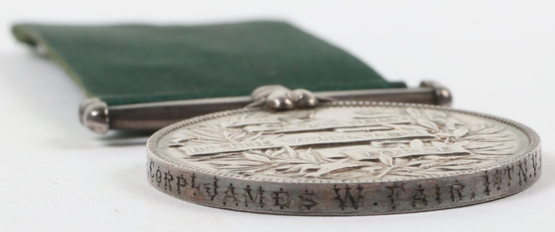 Scarce Victorian Volunteer Force Long Service Medal 1st Newcastle-on-Tyne Volunteer Royal Engineers - Bild 3 aus 5