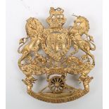 Victorian Northumberland Artillery Territorial Officers Home Service Helmet Plate