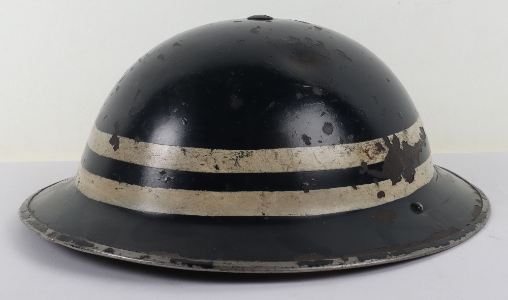 WW2 British Police Inspectors Steel Helmet - Image 6 of 10