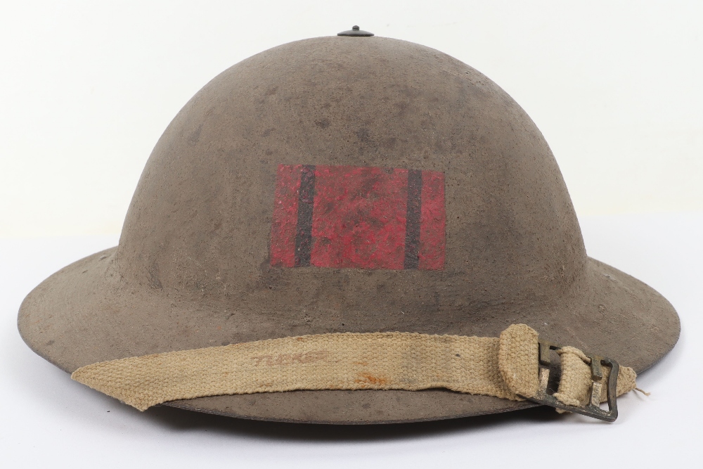 Attributed Royal Engineers WW1 Re-Issue WW2 Steel Combat Helmet