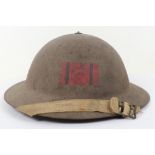 Attributed Royal Engineers WW1 Re-Issue WW2 Steel Combat Helmet