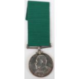 Edward VII Volunteer Force Long Service Medal 1st Volunteer Battalion Northumberland Fusiliers