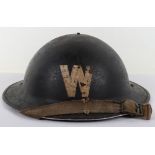 WW2 British Home Front Wardens Steel Helmet of Tenterden Kent Interest