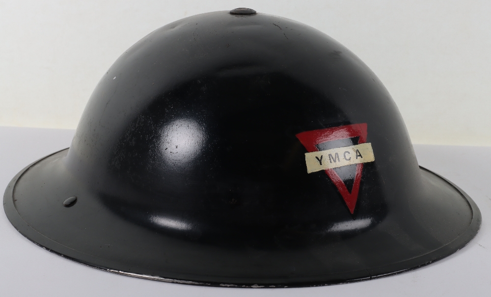 WW2 British Home Front Helmet of a Worker from the Young Men’s Christian Association (YMCA) - Image 3 of 8