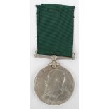 Edward VII Volunteer Force Long Service Medal 2nd Middlesex Volunteer Rifle Corps,