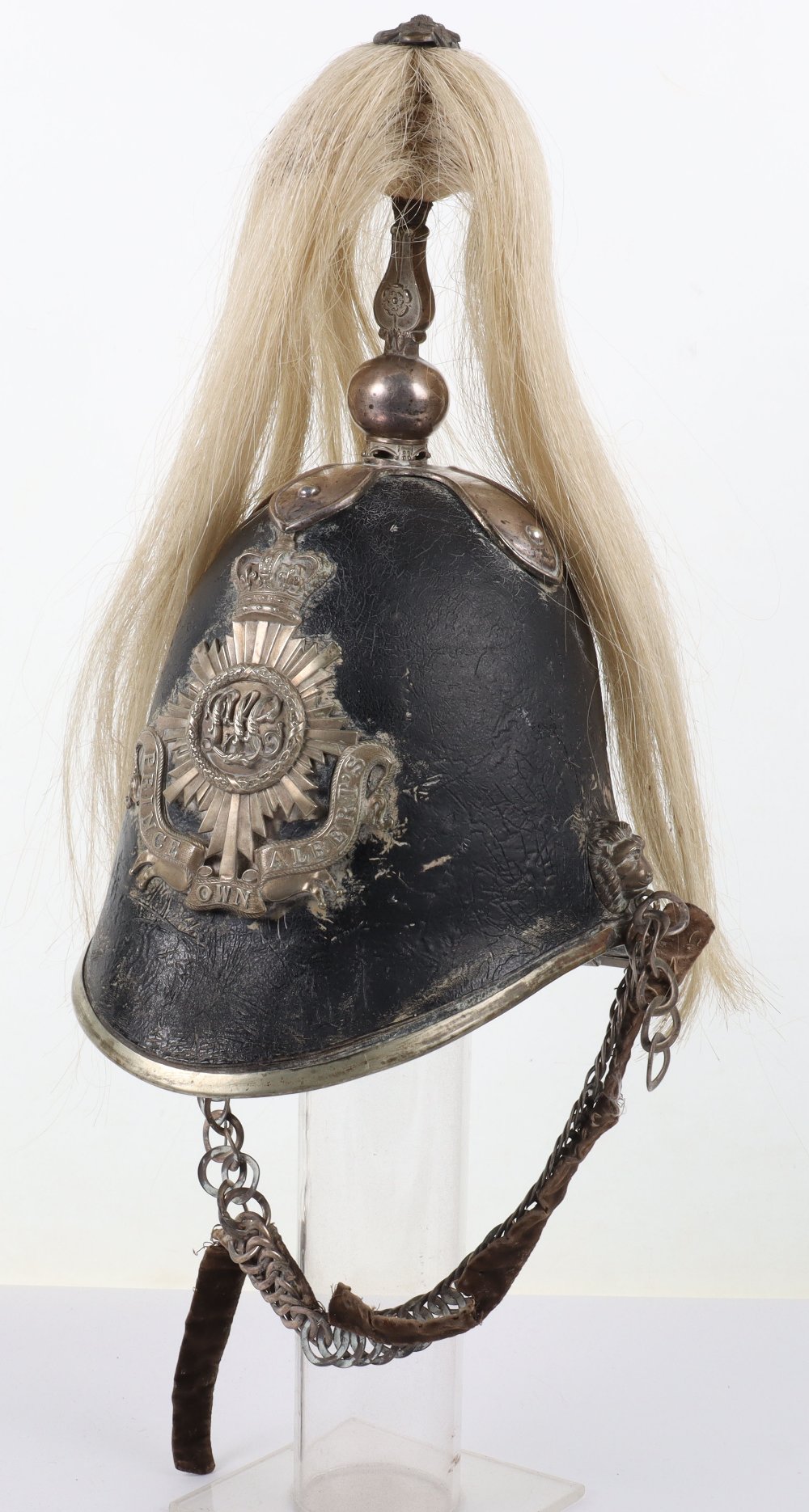 Victorian Prince Alberts Own Leicester Yeomanry Cavalry Helmet 1853-73 - Image 5 of 11