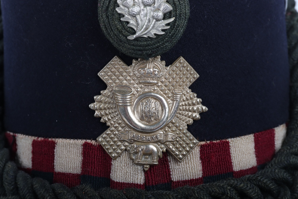Edwardian Highland Light Infantry Other Ranks Shako - Image 9 of 11