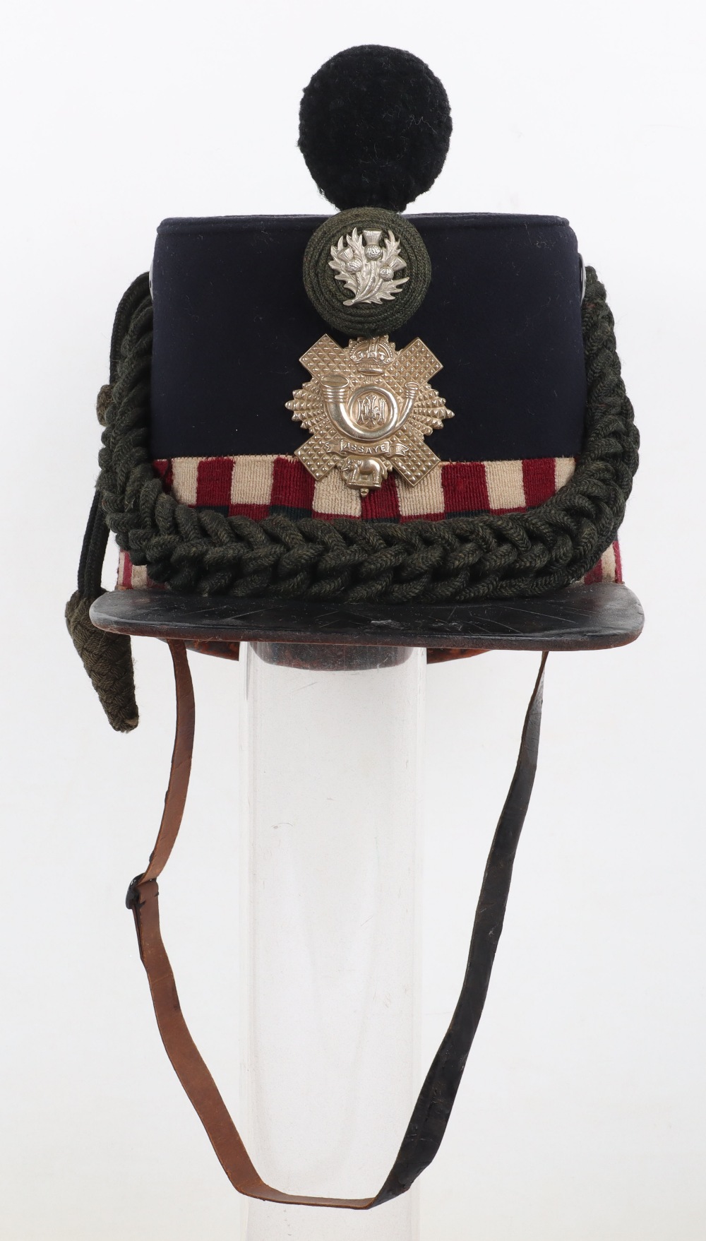 Edwardian Highland Light Infantry Other Ranks Shako - Image 8 of 11